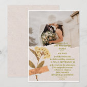 シンプルな結婚式の招待状 招待状 (正面/裏面)