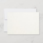 シンプルな結婚式の返信カード 青灰色のテキスト 出欠カード (裏面)