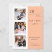 シンプルな結婚式のSave The Date写真 セーブザデート (正面)