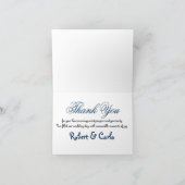 シンプルな結婚式は|の写真のメッセージカード感謝していしています サンキューカード (内部)