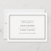 シンプルな結婚式中止のお知らせカード 案内状 (正面)