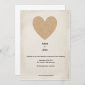 シンプルな結婚式招待状 招待状 (正面/裏面)