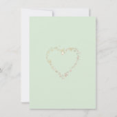 シンプルな結婚式招待状 招待状 (裏面)