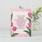 シンプルな結婚式招待状 招待状 (スタンド正面)