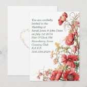 シンプルな結婚式招待状 招待状 (正面/裏面)