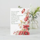 シンプルな結婚式招待状 招待状 (スタンド正面)