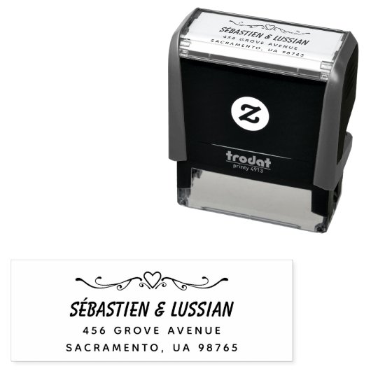 シンプルな結婚式 セルフインキングスタンプ (インサイチュ)