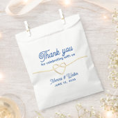 シンプルな結婚式 フェイバーバッグ (クリップ留めされた状態)