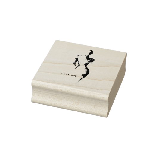 シンプルな絵画 グアッシュ La Femme 01 ポスター ラバースタンプ (スタンプ)