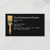 シンプルな絵筆のテーマ 名刺 (正面)