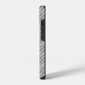 シンプルな継ぎ目のない木目模様 iPhoneケース (左側面)