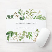 シンプルな緑の草木 マウスパッド (マウス)