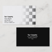 シンプルな織り目加工のチェッカーボード 名刺 (正面/裏面)