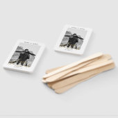 シンプルな署名 ミニマルな写真 セーブ・ザ・デート ハンドファン (組立なし)