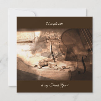 シンプルな美しいノート感謝していしています サンキューカード