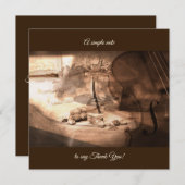 シンプルな美しいノート感謝していしています サンキューカード (正面/裏面)