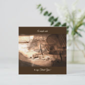 シンプルな美しいノート感謝していしています サンキューカード (スタンド正面)