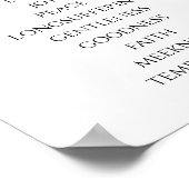 シンプルな聖霊の実 ガラテヤ書 5 ポスター (角)