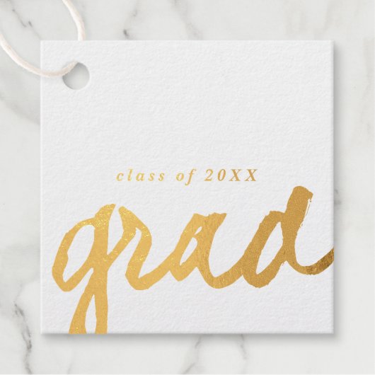 シンプルな脚本 | 卒業証書の黄金 フェイバータグ (正面)