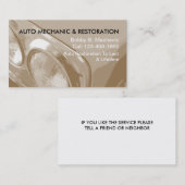 シンプルな自動復帰の名刺 名刺 (正面/裏面)