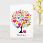 シンプルな自然 Apple Tree Thank You グリーティングカード (黄色い花)