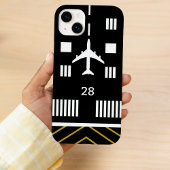 シンプルな航空テーマの滑走路・空港・飛行機デザイン Case-Mate iPhoneケース