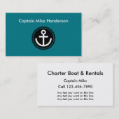 シンプルな船遊びの名刺 名刺 (正面/裏面)