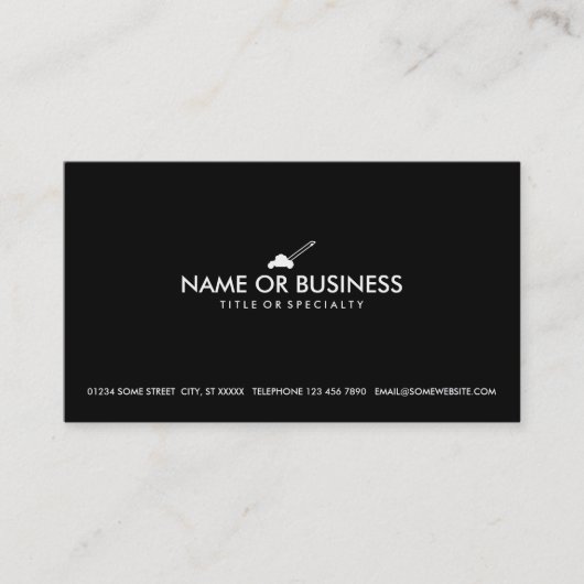 シンプルな芝刈機 名刺 (正面)