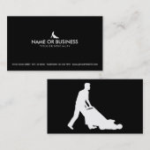 シンプルな芝生の刈ること 名刺 (正面/裏面)