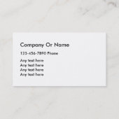 シンプルな芝生サービス 名刺 (裏面)