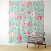 シンプルな花のテキスタイル タペストリー (インサイチュ)