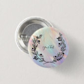 シンプルな花のボタン 缶バッジ (正面&裏面)