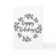 シンプルな花のリース