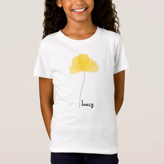 シンプルな花のTシャツ Tシャツ (正面)