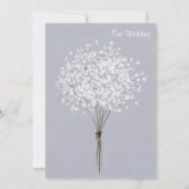 シンプルな花束 ウェディング 招待状 (裏面)