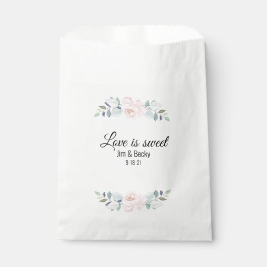 シンプルな花柄のお菓子 ファーブバッグ フェイバーバッグ (正面)