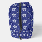 シンプルな花柄の青い無地のレトロな小さな花 ドップキット (右)