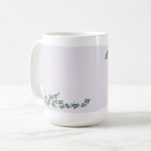 シンプルな花 コーヒーマグカップ (正面左)