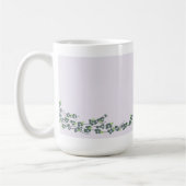 シンプルな花 コーヒーマグカップ (左)
