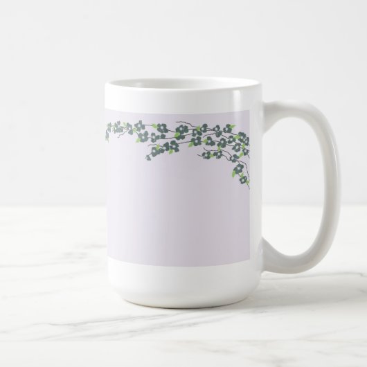 シンプルな花 コーヒーマグカップ (右)