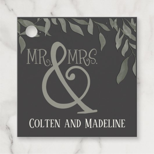 シンプルな葉のモダンでおしゃれな楽しいインスピリテイビティ フェイバータグ (正面)