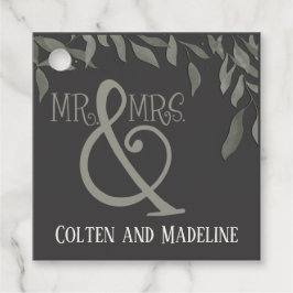 シンプルな葉のモダンでおしゃれな楽しいインスピリビティ フェイバータグ