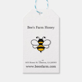 シンプルな蜂蜜農園ビジネス ギフトタグ