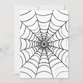 シンプルな蜘蛛の巣 - クローズアップ 招待状