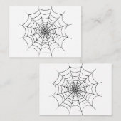 シンプルな蜘蛛の巣 ノートカード (正面/裏面)