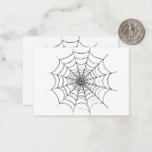 シンプルな蜘蛛の巣 ノートカード (正面/裏面インサイチュ)