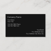 シンプルな蝶名刺 名刺 (裏面)