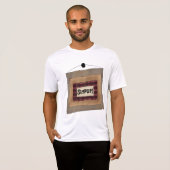 シンプルな言葉のラスティックアートサイン Tシャツ (正面フル)