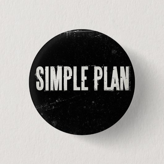 シンプルな計画 缶バッジ (正面)
