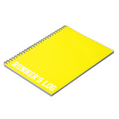 シンプルな訓練のランナーの丸太の基本的な色 ノートブック (左側)